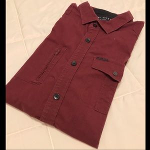 Red Long Sleeve Dress Shirt